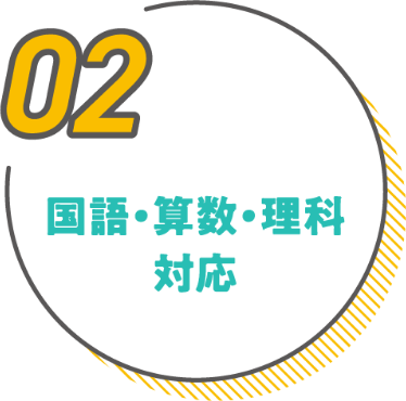 国語・算数・理科対応